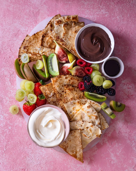 Mother's Day Sweet Crepe Breakfast Board