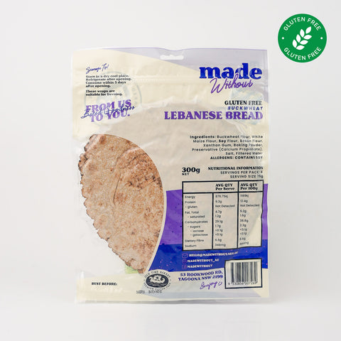 Buckwheat Lebanese Bread (GF)